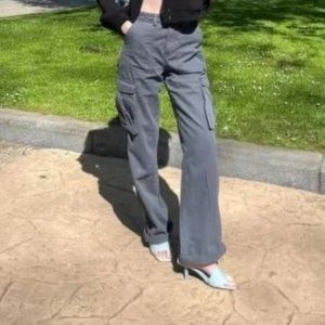 NEW Steel Blue Adjustable Straight Fit Cargo Pants 2XL